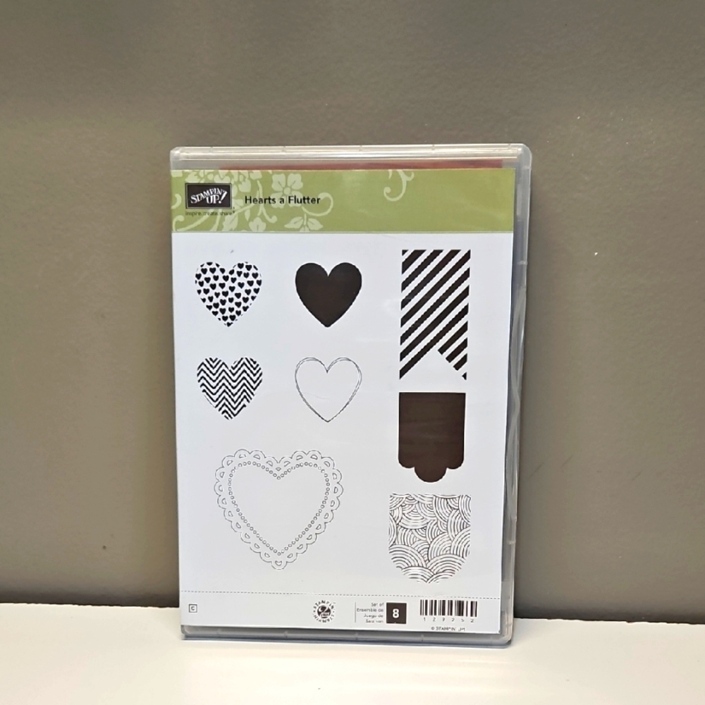 Stampin' Up! Hearts a Flutter Rubber Cling Stamp Set